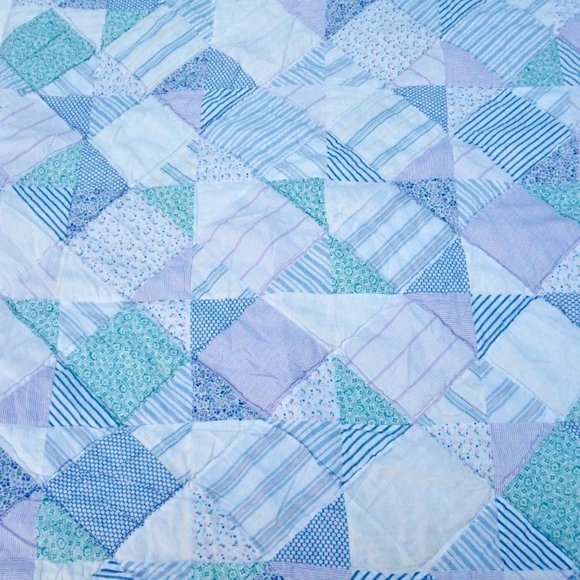 Ralph Lauren Patchwork Quilt King Size Pastels - Picture 3 of 9